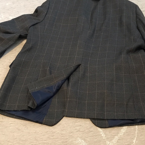 Nautica Men's Green, Navy, w/rust accents Checkered Blazer sz 46R all year wear - Picture 7 of 7